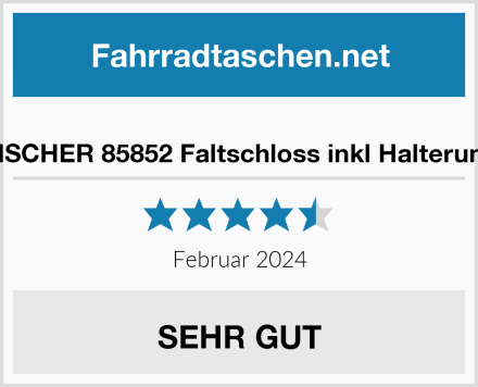  FISCHER 85852 Faltschloss inkl Halterung Test