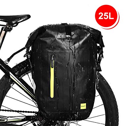 25L Fahrrad Gepäcktasche Satteltasche Gepäckträger Tasche Mit Regenschutz D8J5 